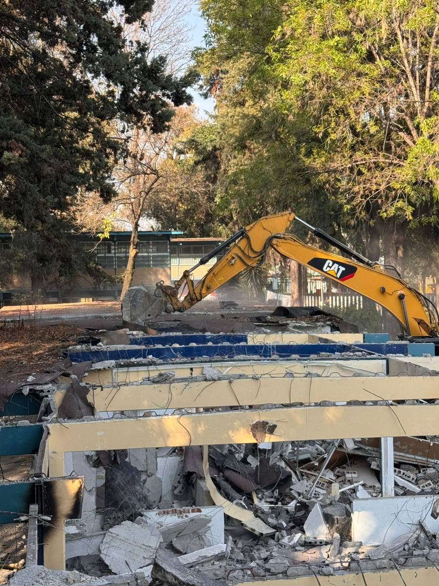Demolición del Edificio Z, CCH Azcapotzalco